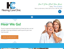Tablet Screenshot of hearingcareedmonton.com